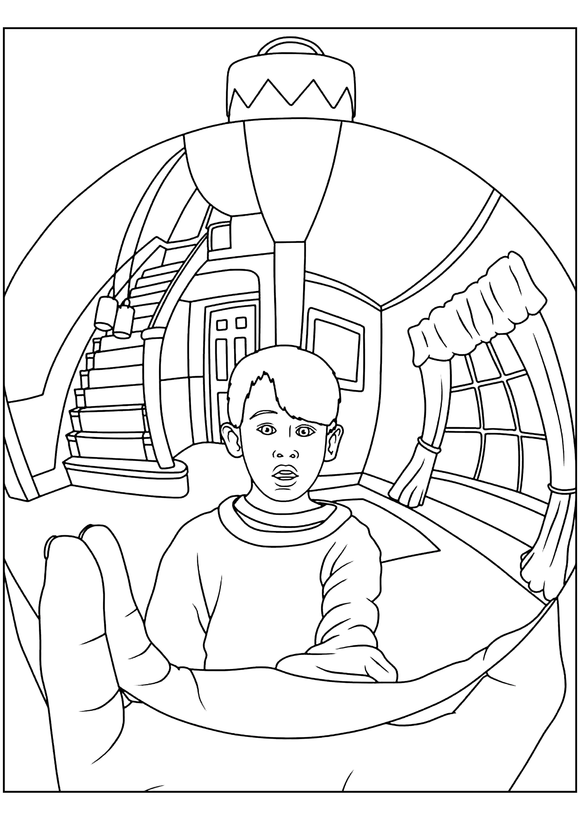 Home alone free to color for kids